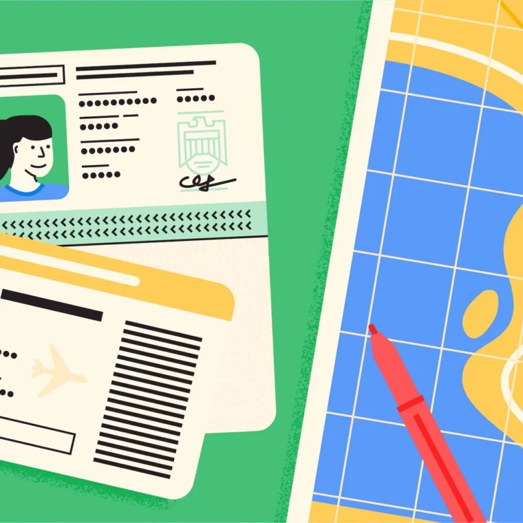 Illustration of documents symbolizing e-commerce license in Dubai