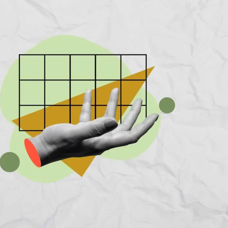 minimal collage representing how branding affects customer behavior