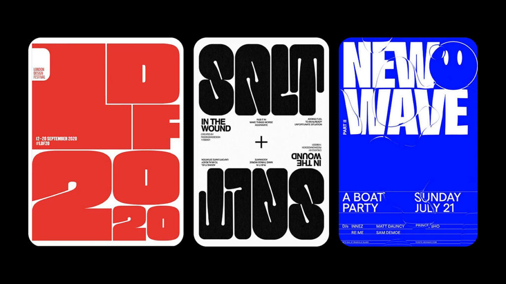 Hyper Bold Typography and High Contrast Layouts