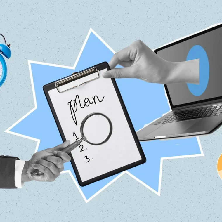 Collage a flat drawing business drawing business work office knowledge a laptop work