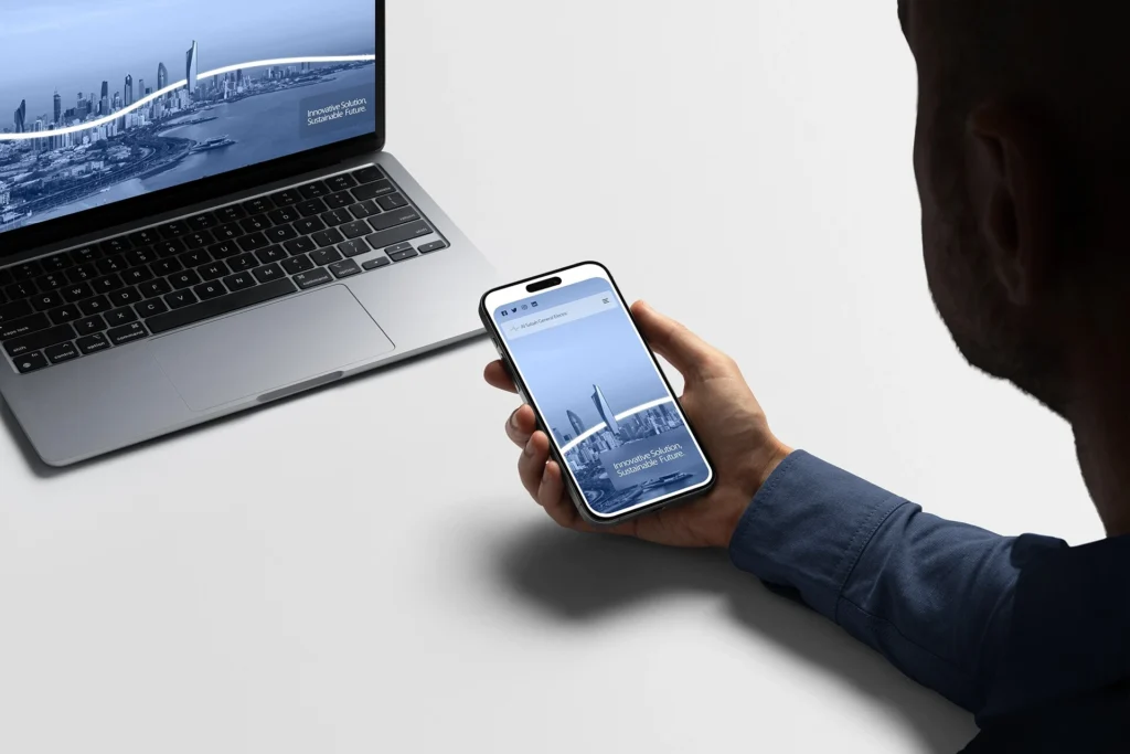 rahaus ecommerce web design agency showcasing custom Shopify development and user interface design services on a sleek monitor.