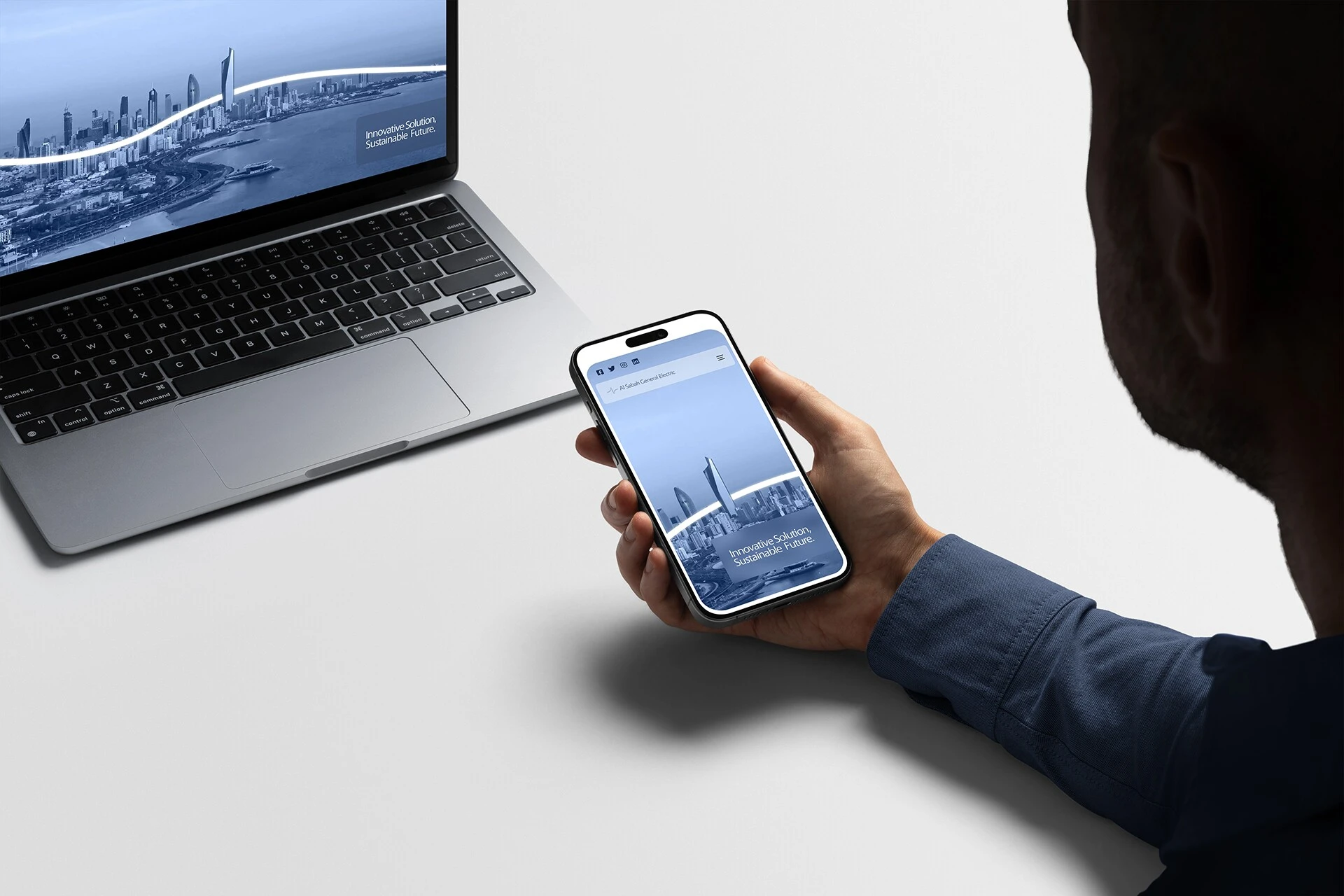 rahaus ecommerce web design agency showcasing custom Shopify development and user interface design services on a sleek monitor.