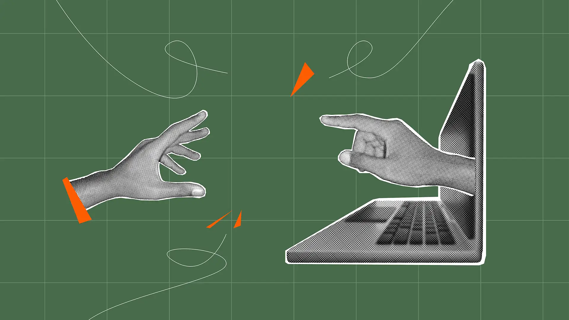 A minimalist digital workspace displaying a high converting wireframe architecture for a B2B service brand.