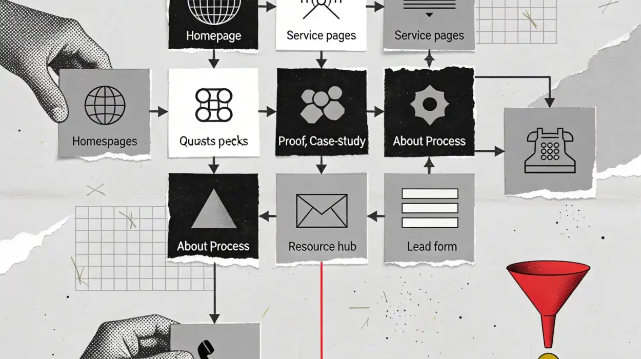 What pages should a service business website have